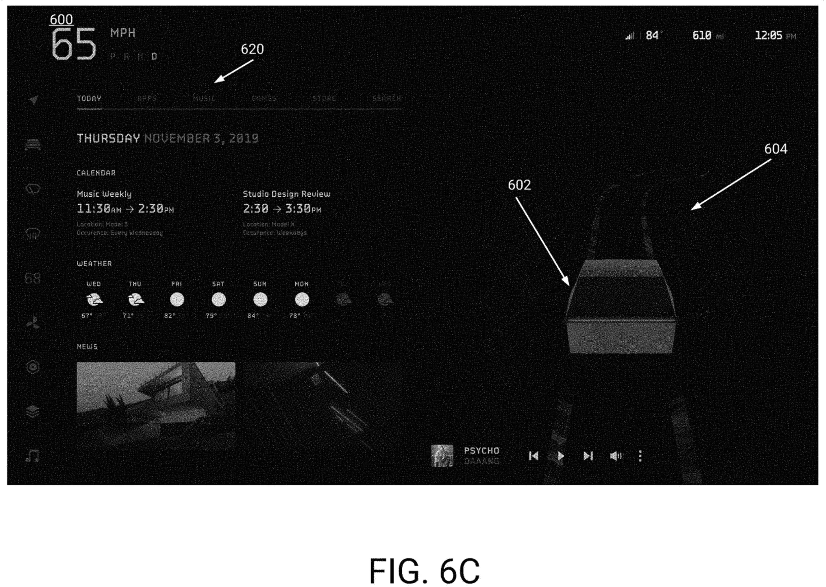 Tesla Cybertruck Cybertruck UI patent hints at 610 mile range, eye tracking mirror adjustments, 20" suspension travel 1622204051532