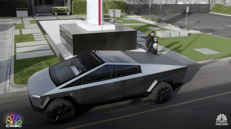 Tesla Cybertruck Cybertruck UI patent hints at 610 mile range, eye tracking mirror adjustments, 20" suspension travel 1622729621424