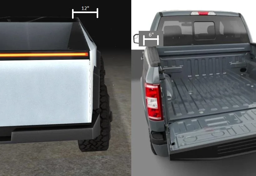Tesla Cybertruck For retail customers, the lowest priced full-size pickup truck with 300mi range, Ford F-150 Lightning Pro ER or Tesla Cybertruck? load3