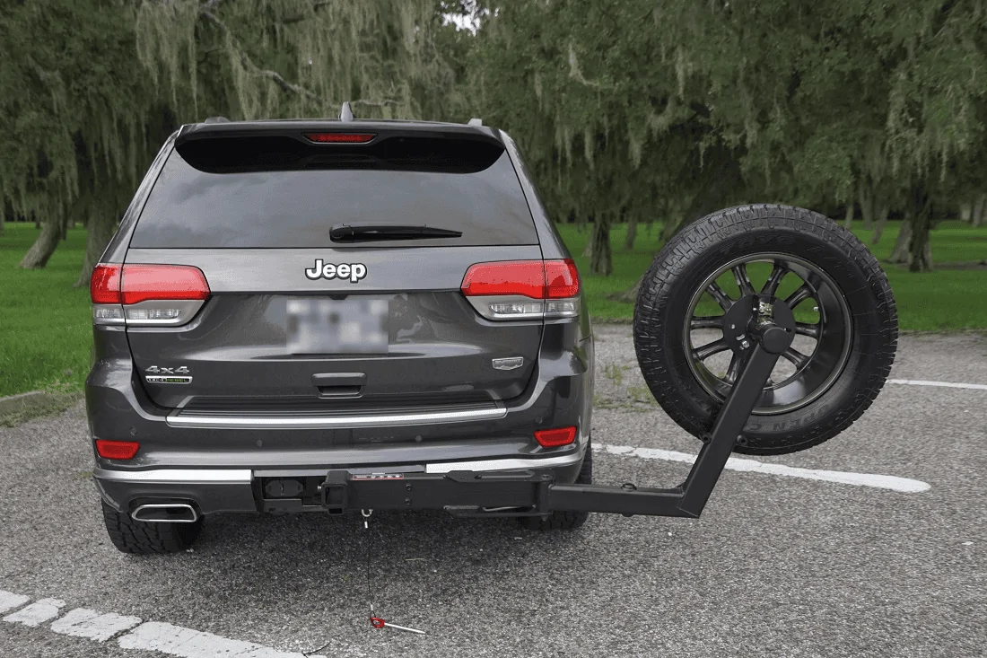 Tesla Cybertruck Cybertruck camper with spare tire carrier on tailgate 1623743695209