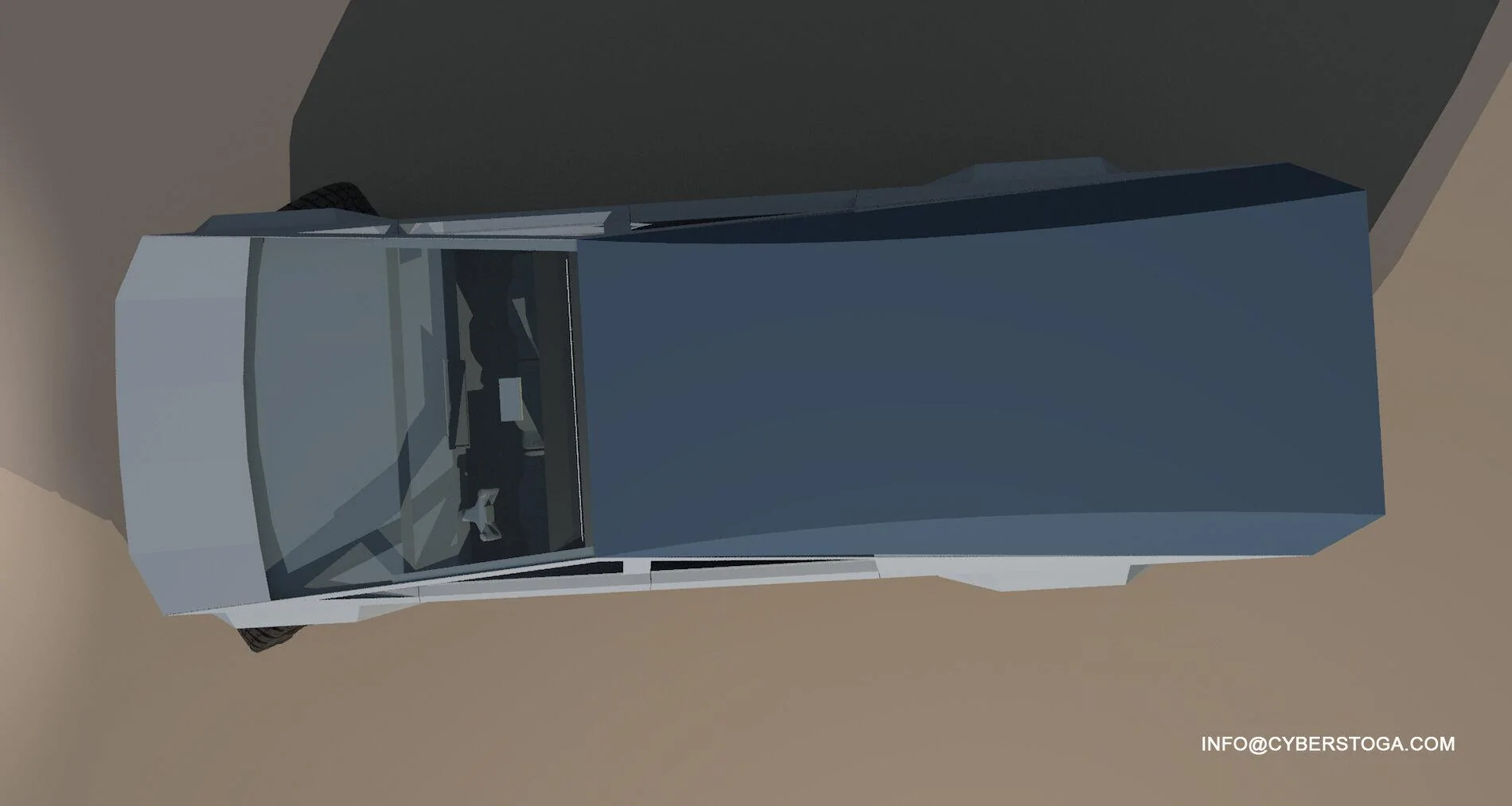 Tesla Cybertruck CYBERTRUCK >> CYBERSTOGA Modification SUV CAMPER DELIVERY CS_04_dev_06_ren_01