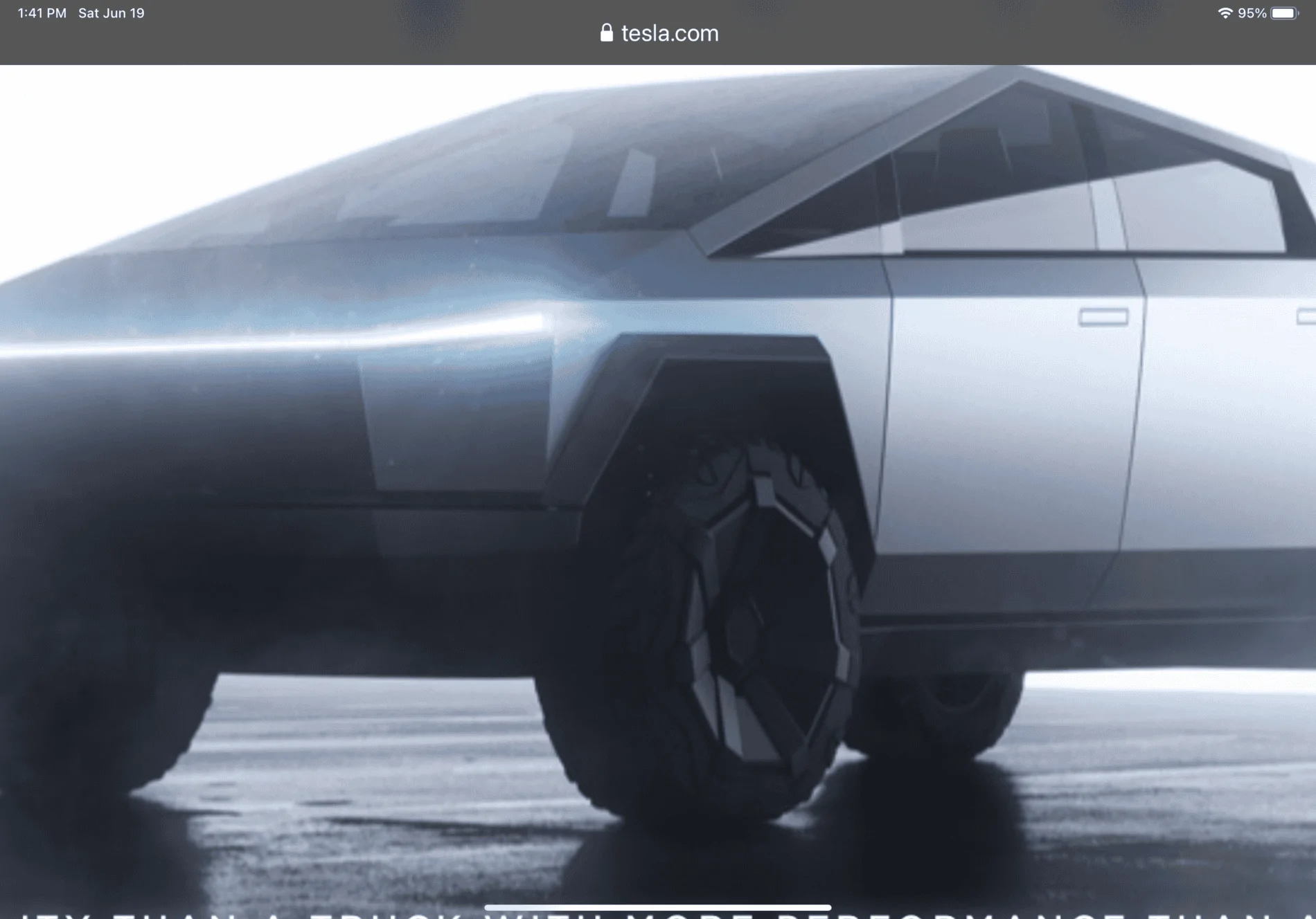 Tesla Cybertruck One of the Cybertrucks is with Savage Garage 62FC6B94-7644-4078-BBAF-43C6B62C3811
