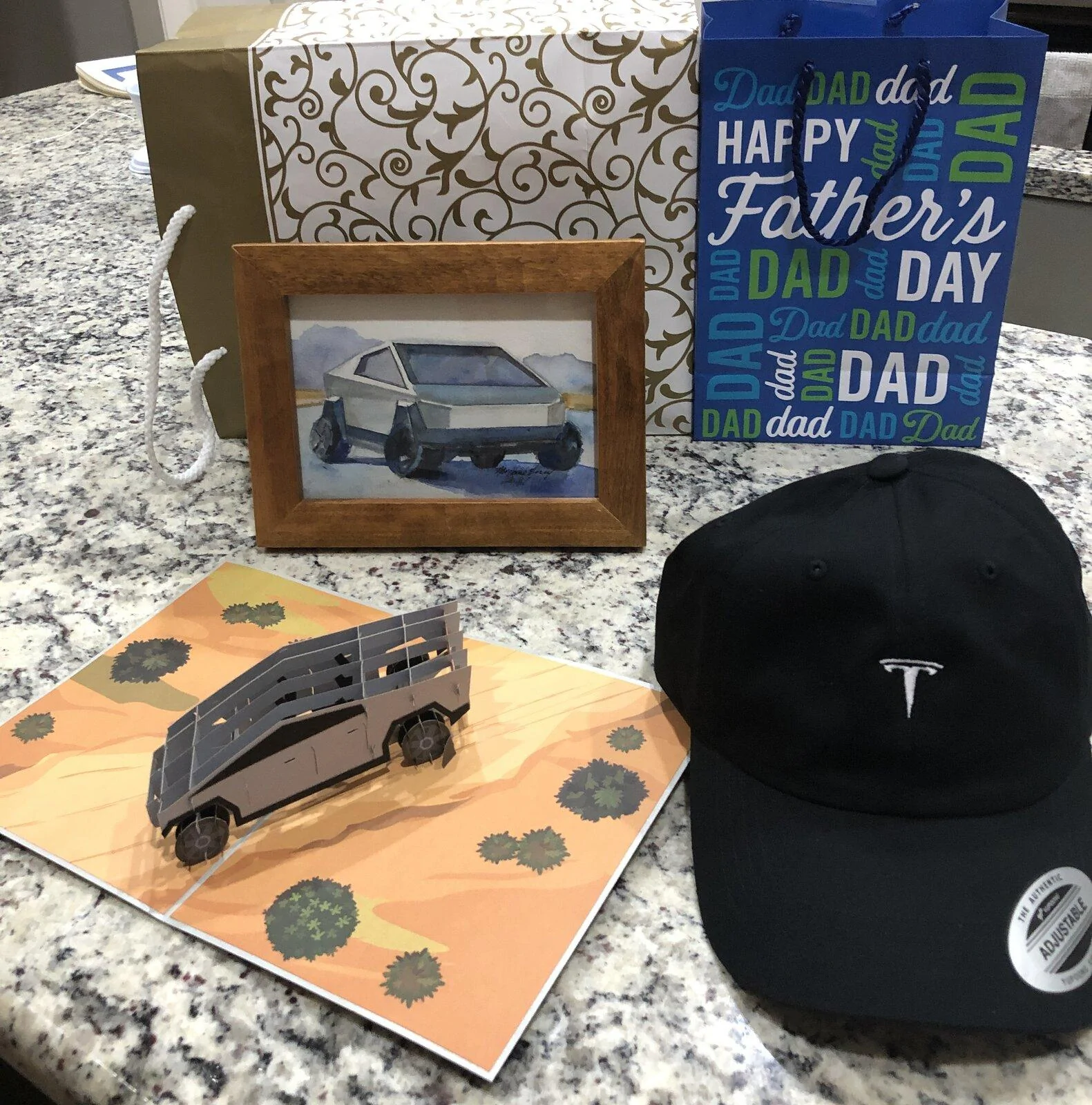 Tesla Cybertruck Tesla Cybertruck Father's Day Happy Fathers Day
