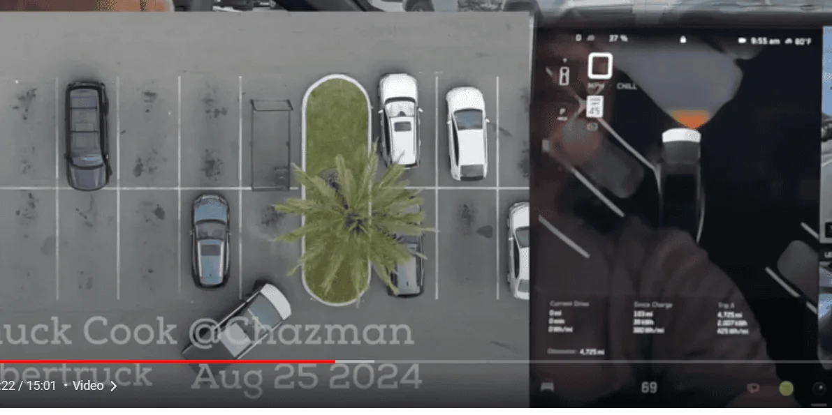 Tesla Cybertruck Demo Video: VISION PARK ASSIST in Cybertruck (204.26.11 Update) 1724649781015-78