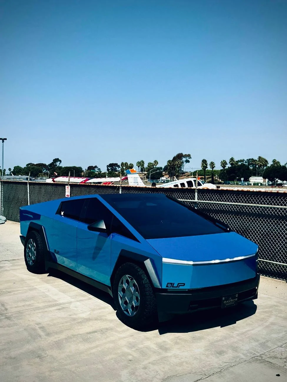Tesla Cybertruck 🔵 The "GFY" Edition CYBERTRUCK Wrapped in Lapis Lazuli Colored PPF by Bulletproof Auto Spa & Flexishield IMG_7622 2
