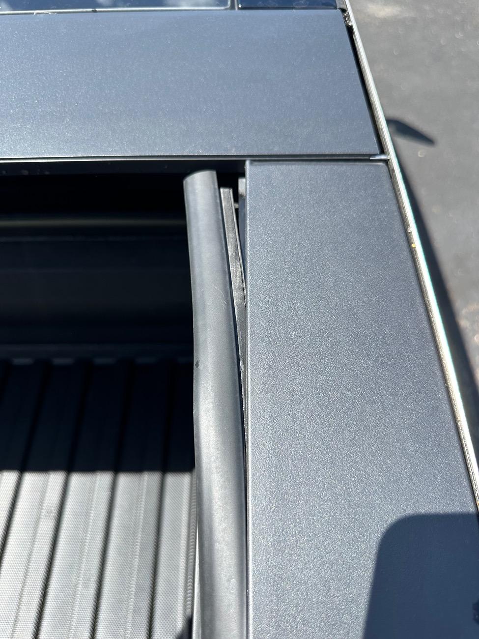 Tesla Cybertruck Installed the TOProtect textured plastic bed and bumper kit…. My Review IMG_9911