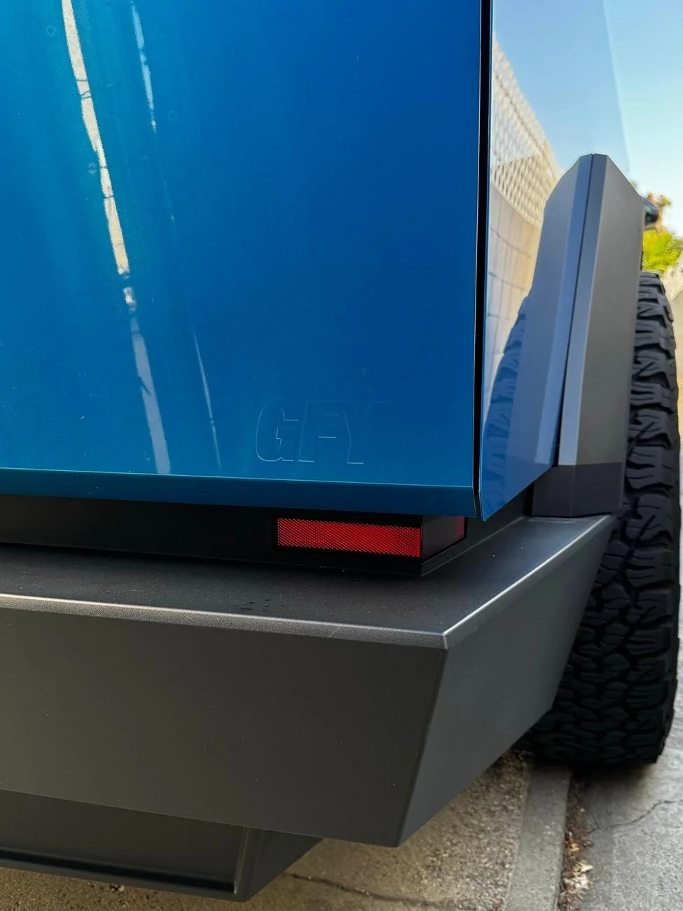 Tesla Cybertruck 🔵 The "GFY" Edition CYBERTRUCK Wrapped in Lapis Lazuli Colored PPF by Bulletproof Auto Spa & Flexishield IMG_7638