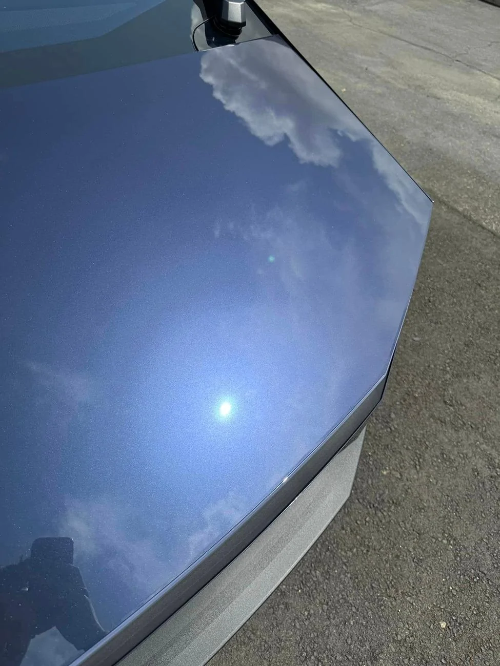Tesla Cybertruck BLUE / BLURPLE / PURPLE Vinyl Wrap & PPF Cybertruck -- Photos & Videos Mineral Blue Wrap (Pure PPF) +  XPEL Prime XR Plus Tint 5