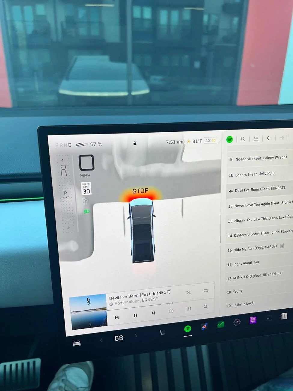 Tesla Cybertruck Park Assist is…. Interesting IMG_4339