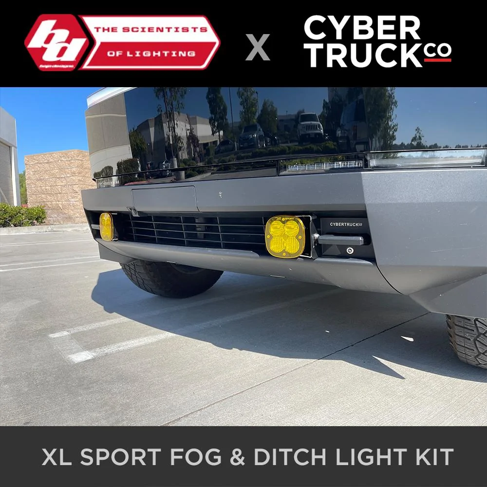 Tesla Cybertruck Compilation: Off-Road Aftermarket Accessories & Parts tesla cybertruck cybertruckco x baja designs bumper mounted fog _ ditch ligth kit-6