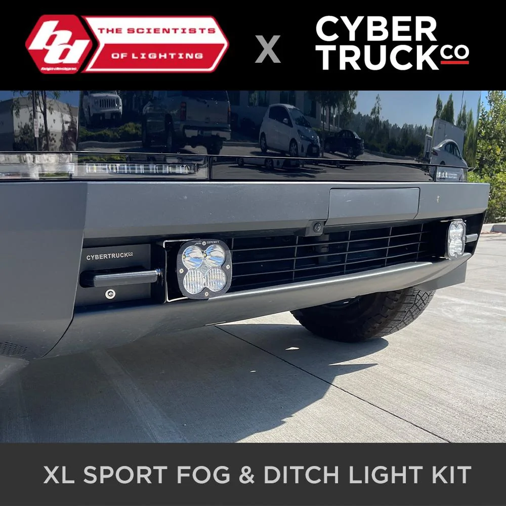 Tesla Cybertruck Compilation: Off-Road Aftermarket Accessories & Parts tesla cybertruck cybertruckco x baja designs bumper mounted fog _ ditch ligth kit-4