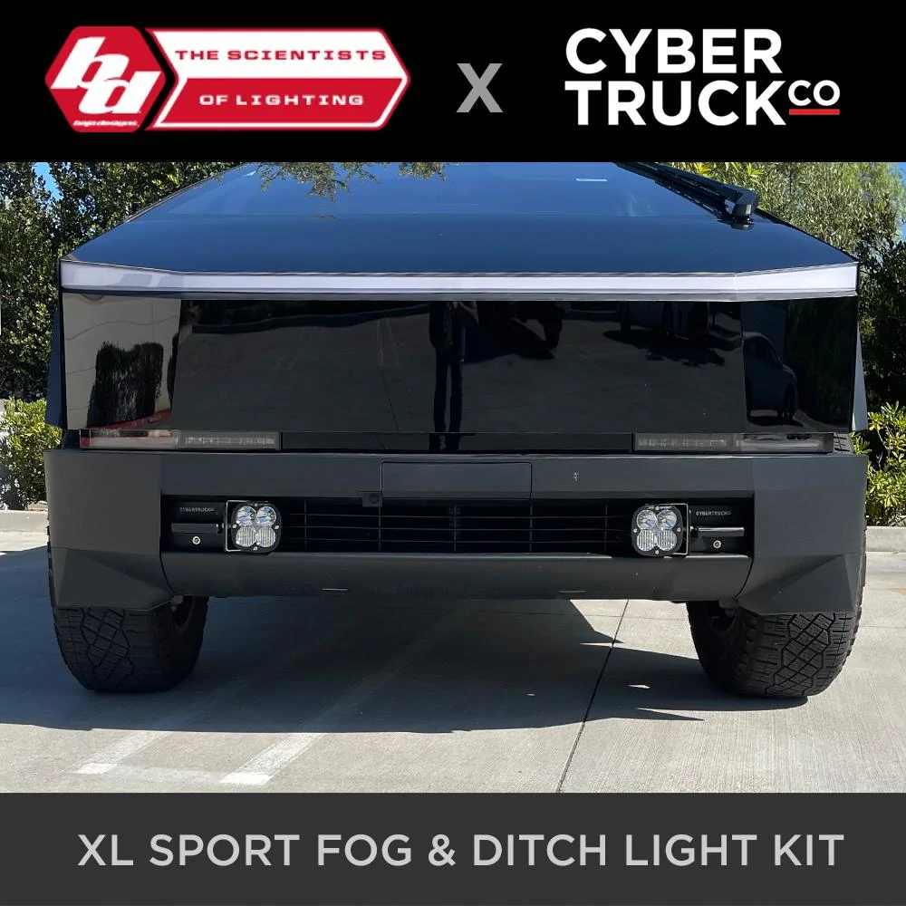 Tesla Cybertruck Compilation: Off-Road Aftermarket Accessories & Parts tesla cybertruck cybertruckco x baja designs bumper mounted fog _ ditch ligth kit-3