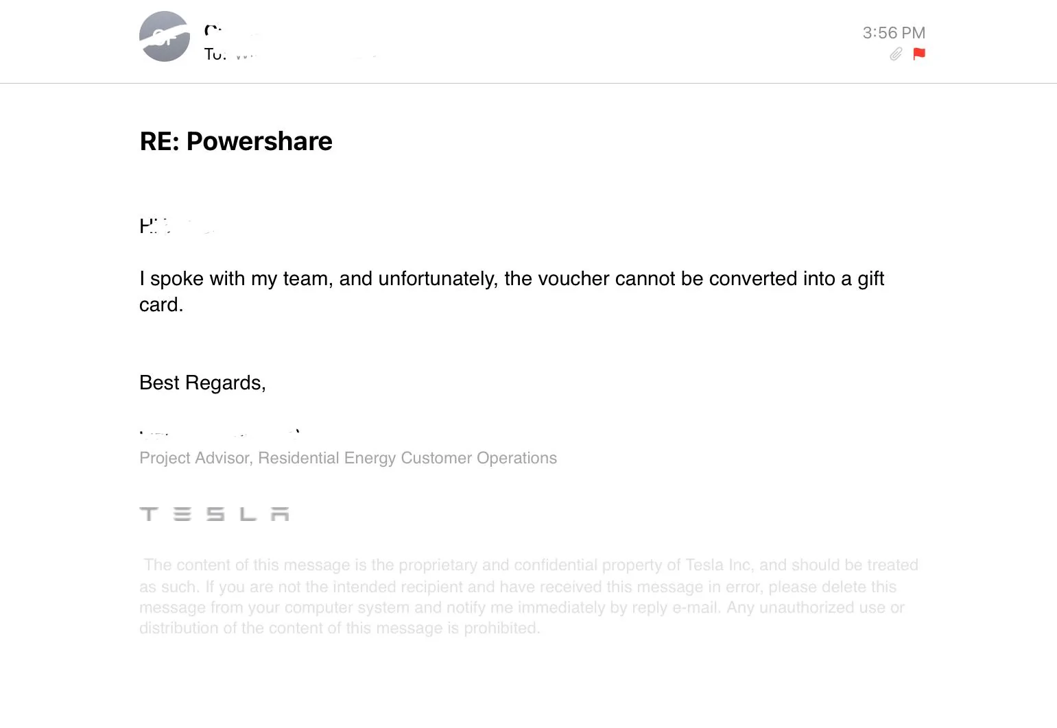 Tesla Cybertruck Powershare $2500 is a gift card balance now IMG_0145