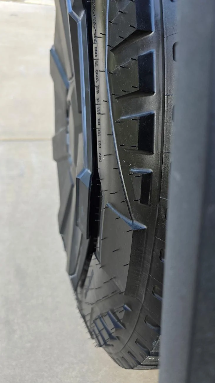 Tesla Cybertruck Cyber Wheel Cover Falls Off While Driving 20240827_175222