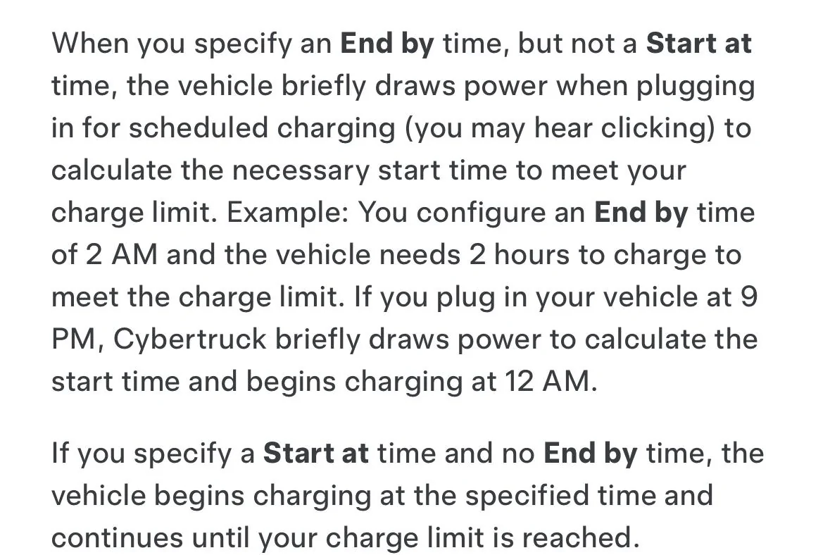 Tesla Cybertruck Set a charge time completion target? IMG_8540