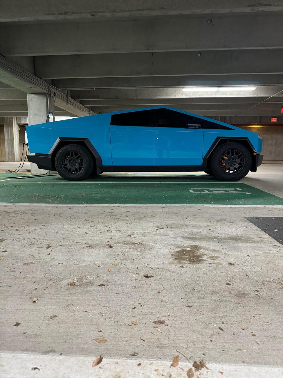 Tesla Cybertruck Just curious what color of your cybertruck? Cyberbeast_Miami_Blue9