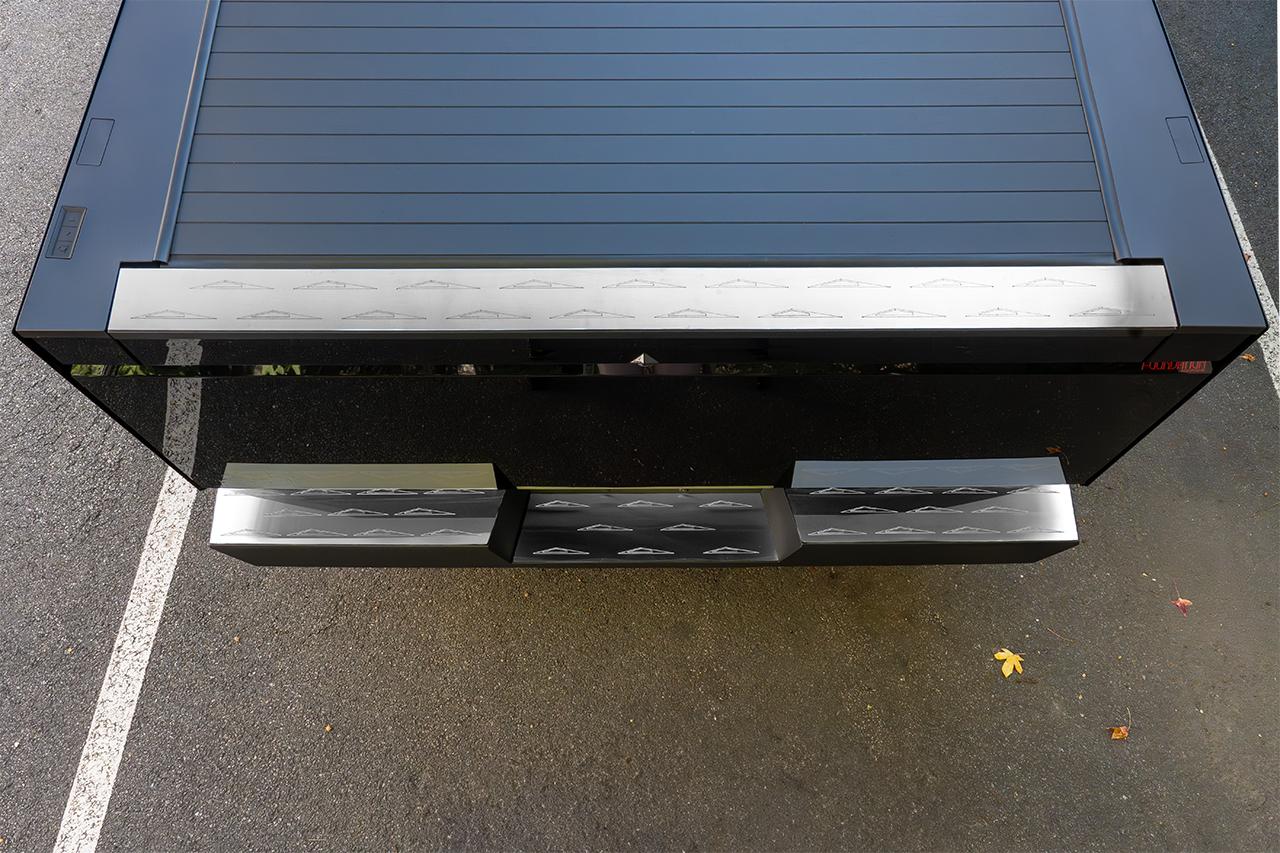 Tesla Cybertruck NEW Stainless Steel Laser Etched Tesla Cybertruck Rear Bumper & Tailgate Armor Protection Plates - T Sportline Cybertruck-Laser-Etched-Stainless-Steel-Tread-Plates-1