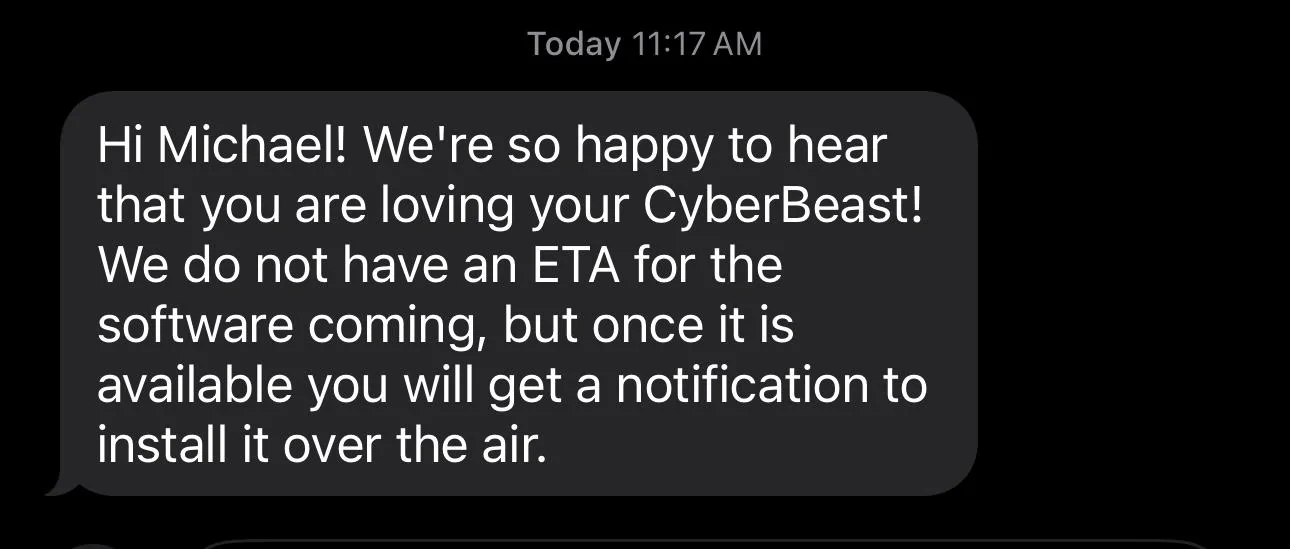 Tesla Cybertruck Is Park Assist Update available for everyone? IMG_2397