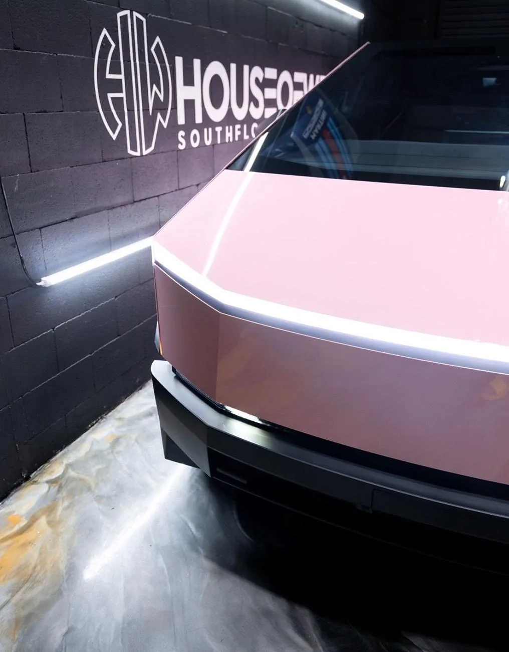 Tesla Cybertruck 🌟Cybertruck complete in our (PURE PPF) LOVE PINK colored paint protection film!🌟 IMG_6123 2