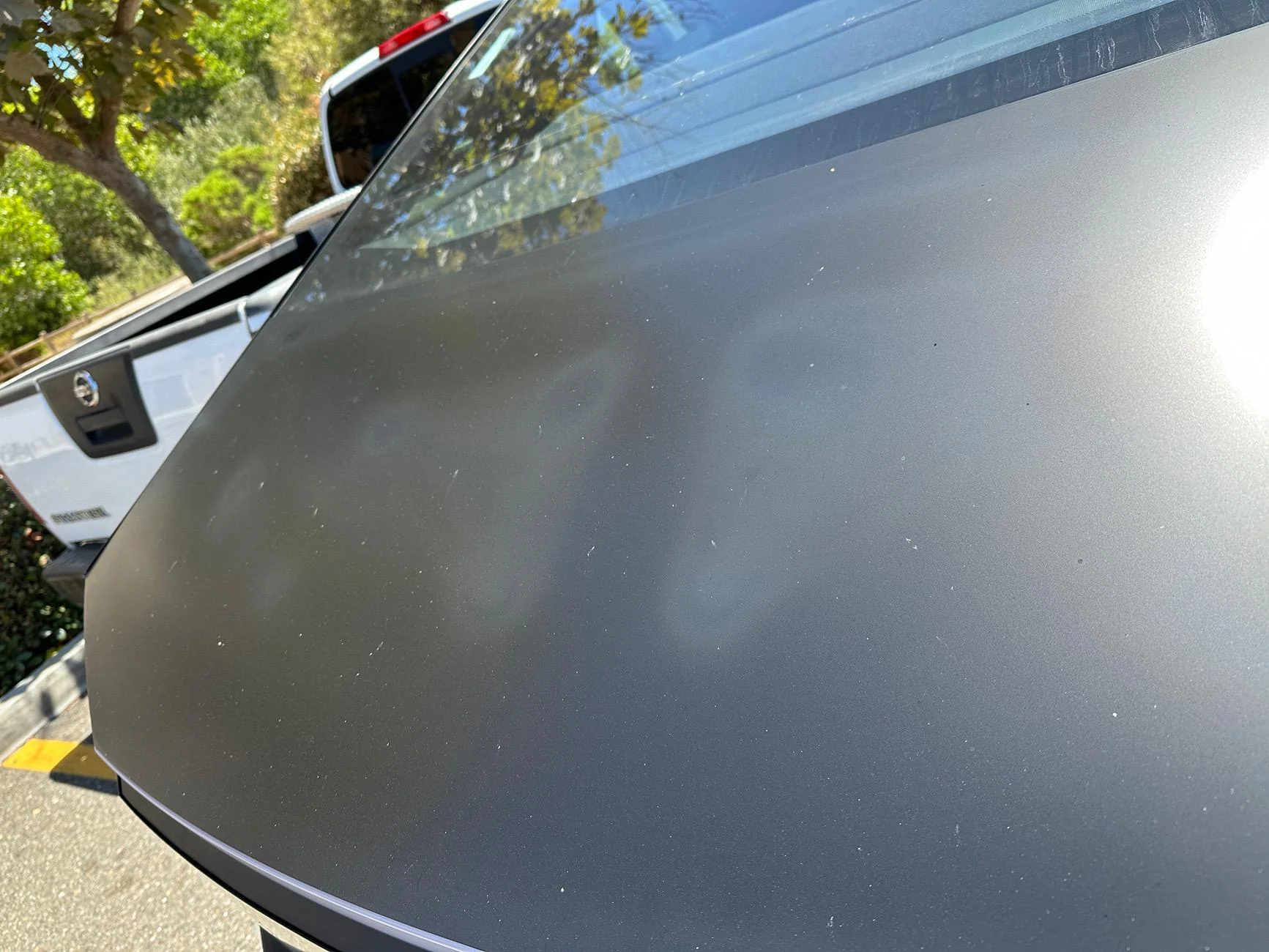 Tesla Cybertruck Anyone else’s wrap melting? IMG_2185