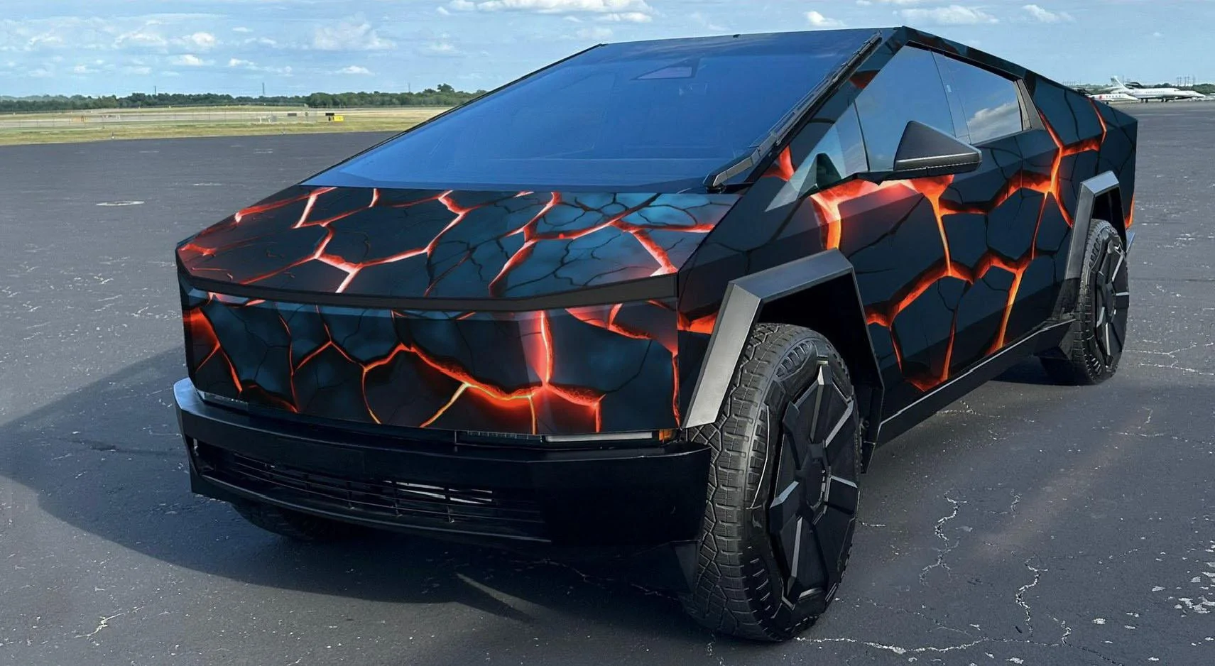 Tesla Cybertruck Where can I get this Lava Wrap? IMG_1068