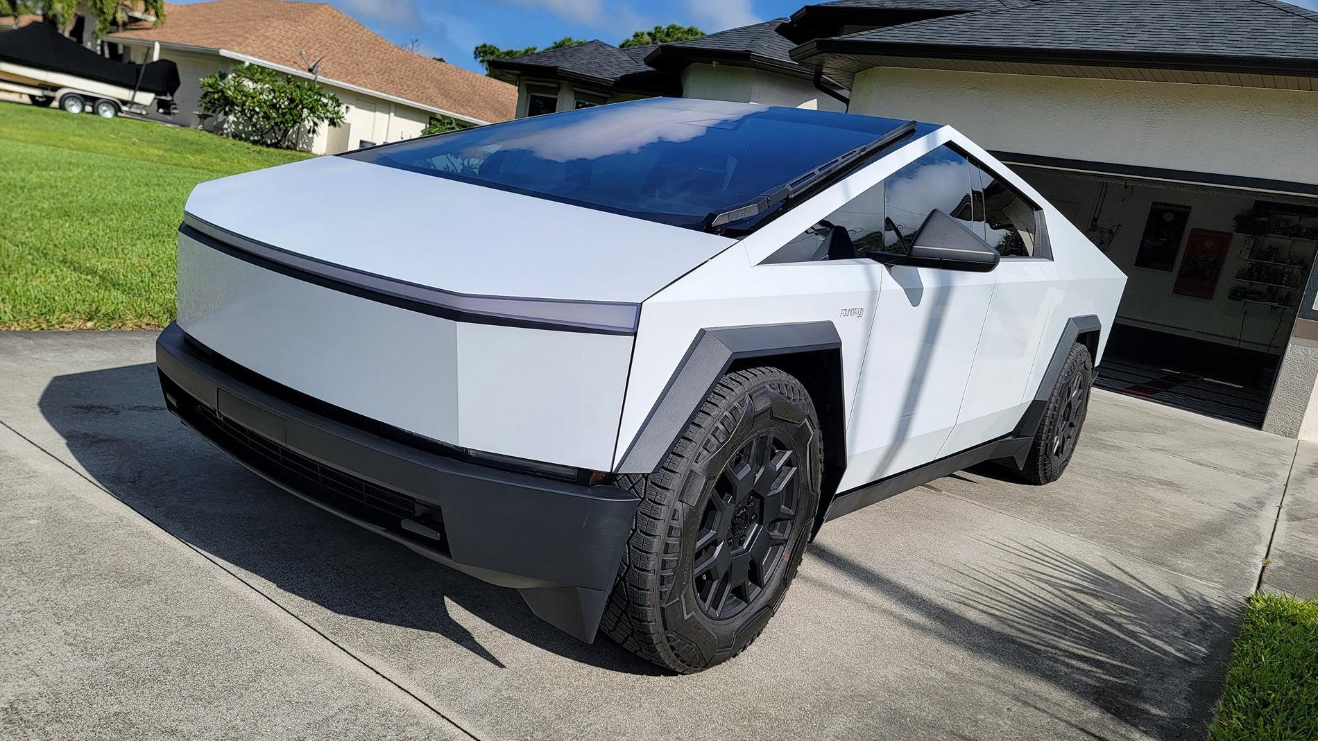 Tesla Cybertruck Wraps done in North Fort Myers - Florida Film Werkz 20240830_094921