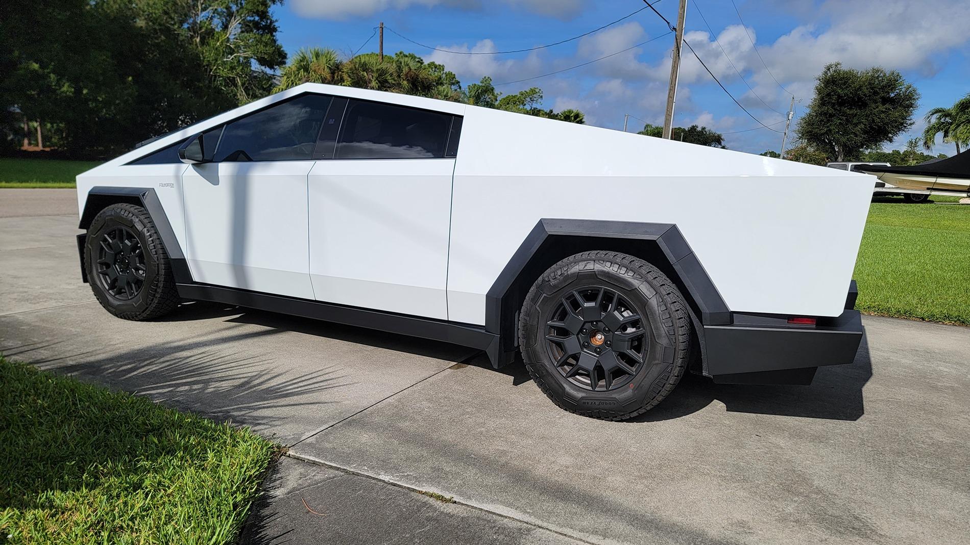Tesla Cybertruck Wraps done in North Fort Myers - Florida Film Werkz 20240830_094907