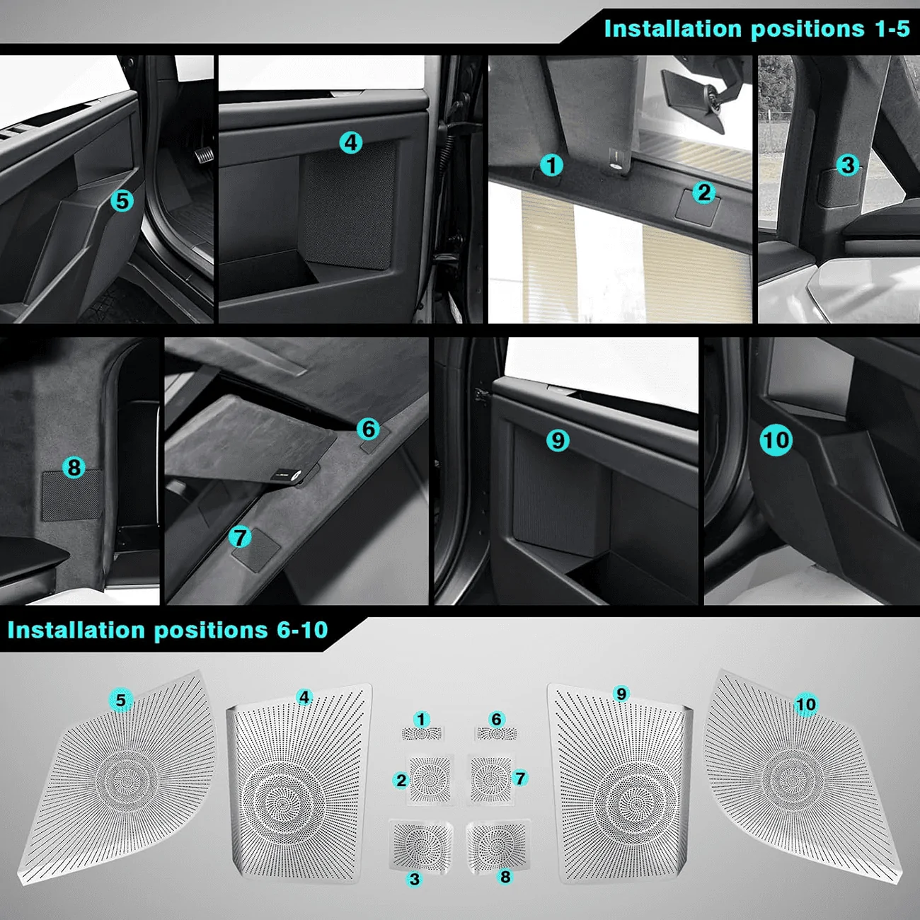 Tesla Cybertruck BestEvMod - Introducing Our Speaker Trim Cover with New Product Discounts! 1725070775588-vt