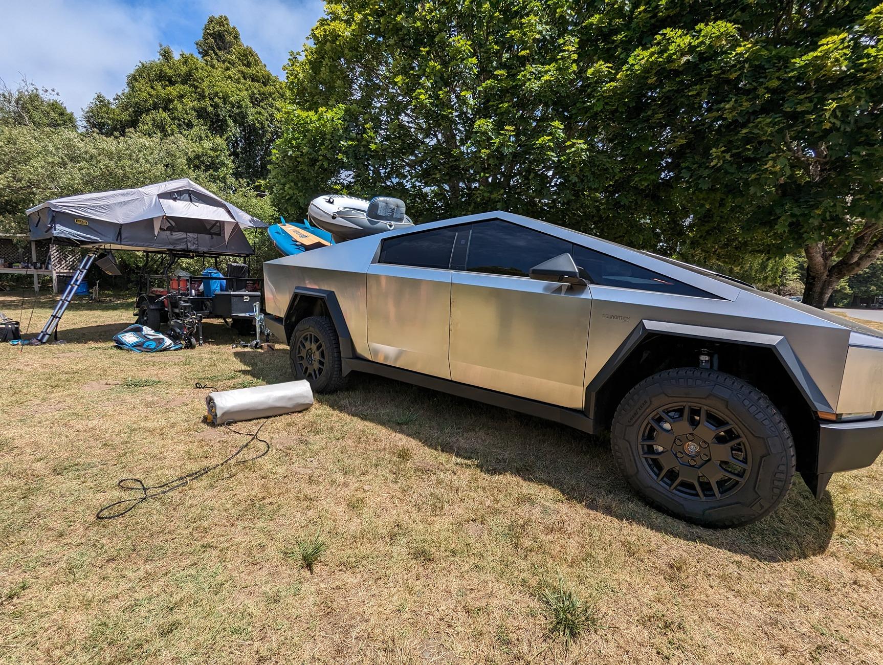 Tesla Cybertruck A summer of RTT tent camping (and other activities) with the Cybertruck PXL_20240608_192600064
