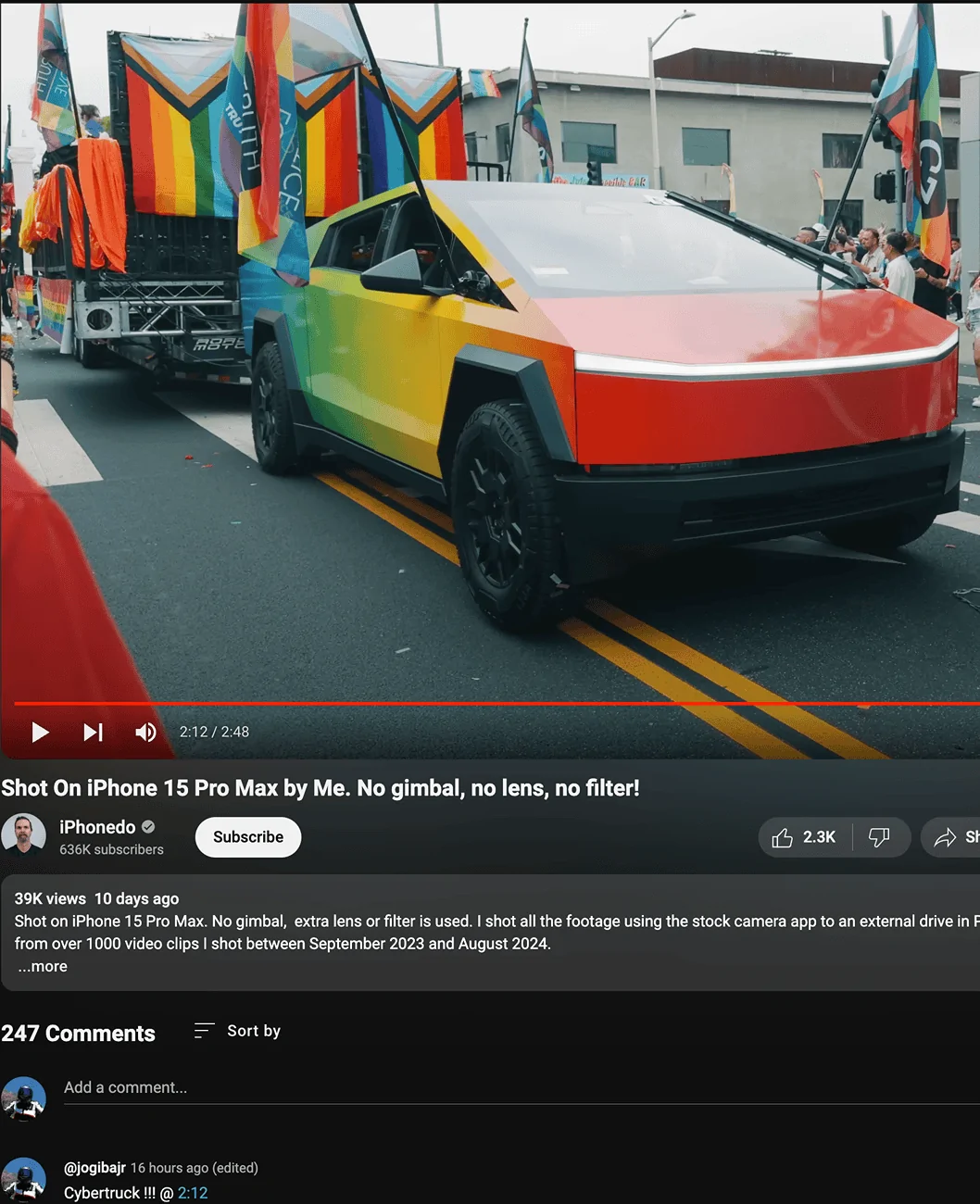 Tesla Cybertruck Cybertruck in a parade [ADMIN WARNING: NO POLITICS / INSULTS] Screenshot 2024-09-02 at 12.43.36 PM