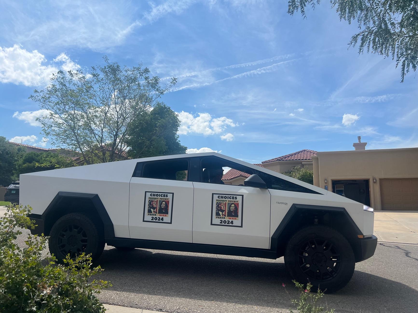 Tesla Cybertruck WHITE Vinyl Wrap & PPF Cybertruck -- Photos & Videos IMG_7705