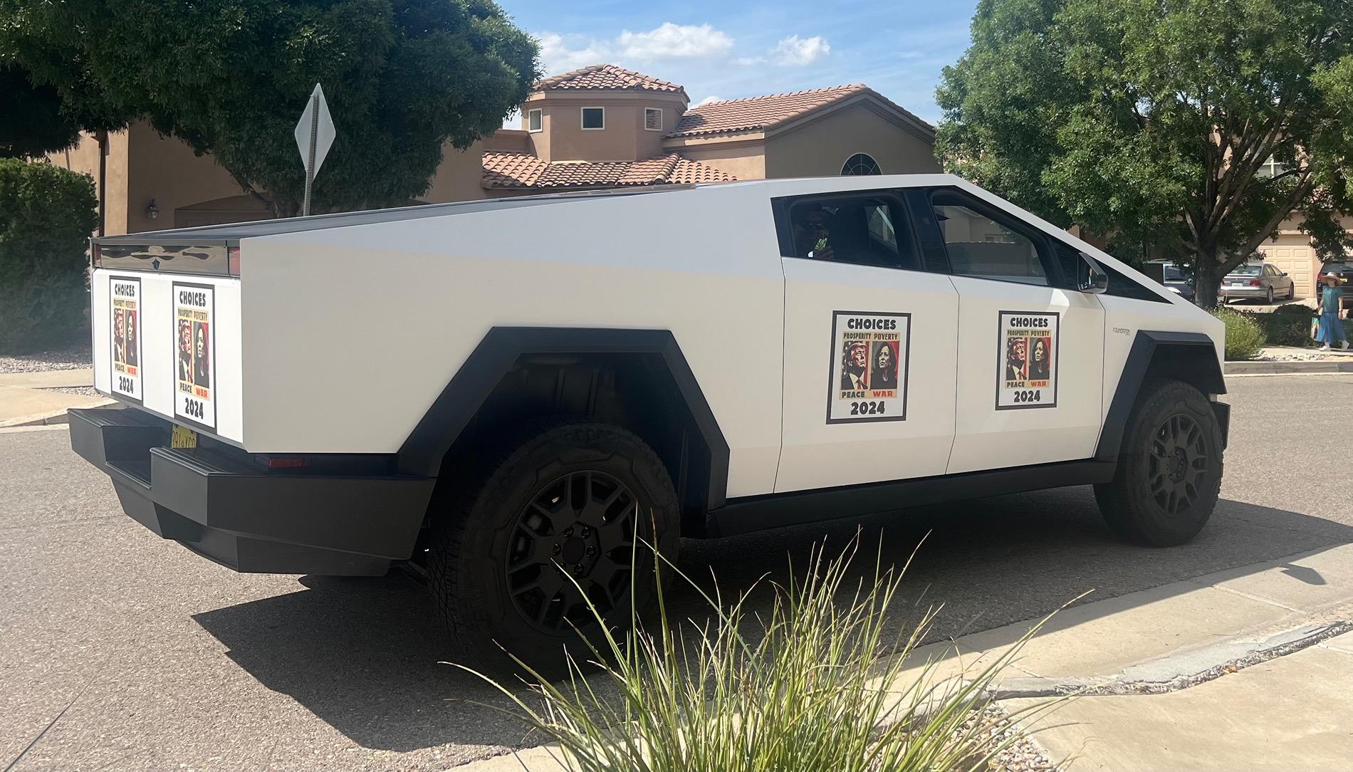 Tesla Cybertruck WHITE Vinyl Wrap & PPF Cybertruck -- Photos & Videos IMG_7706