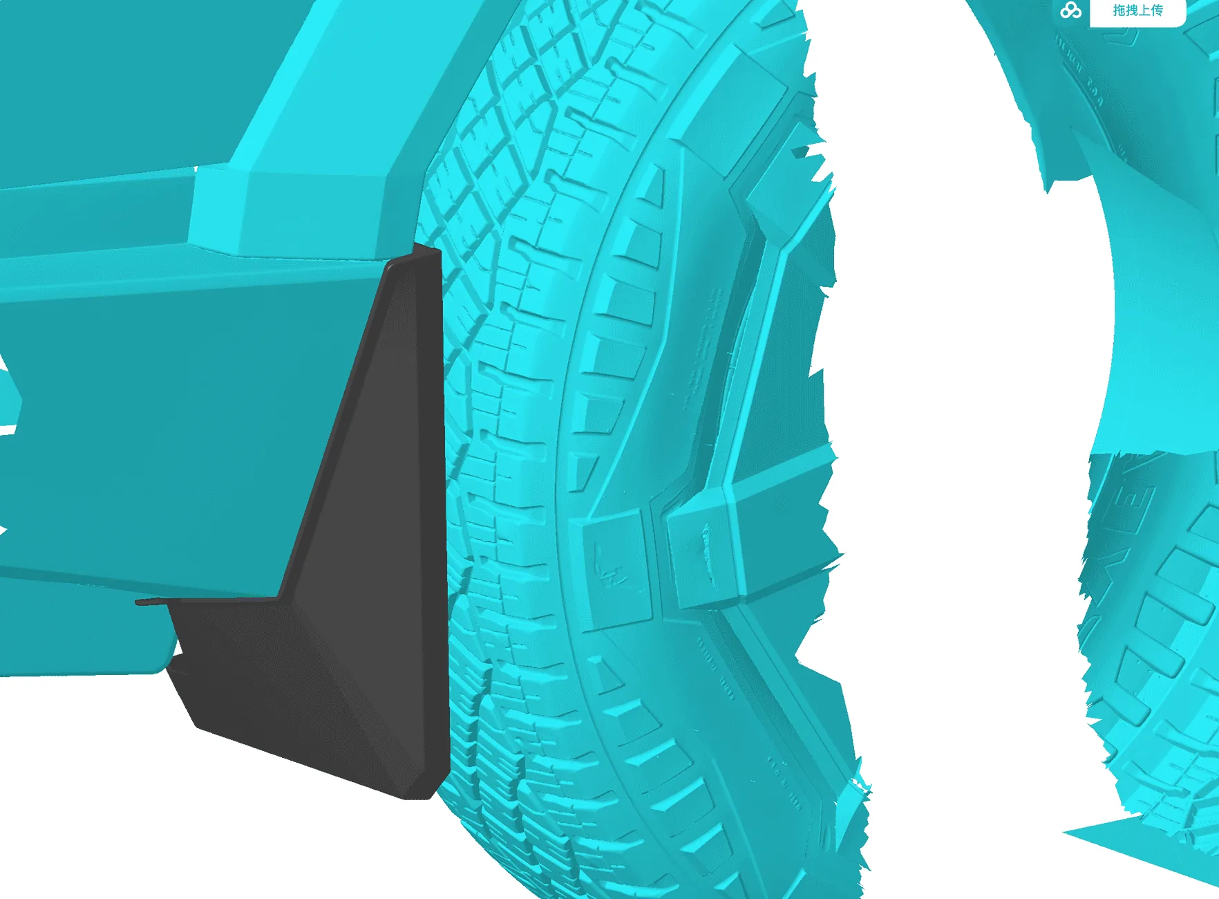 Tesla Cybertruck Unleash the Beast: Cybertruck Mudflaps by Basenor - Defend Your Ride in Style! 1725357616286-v7