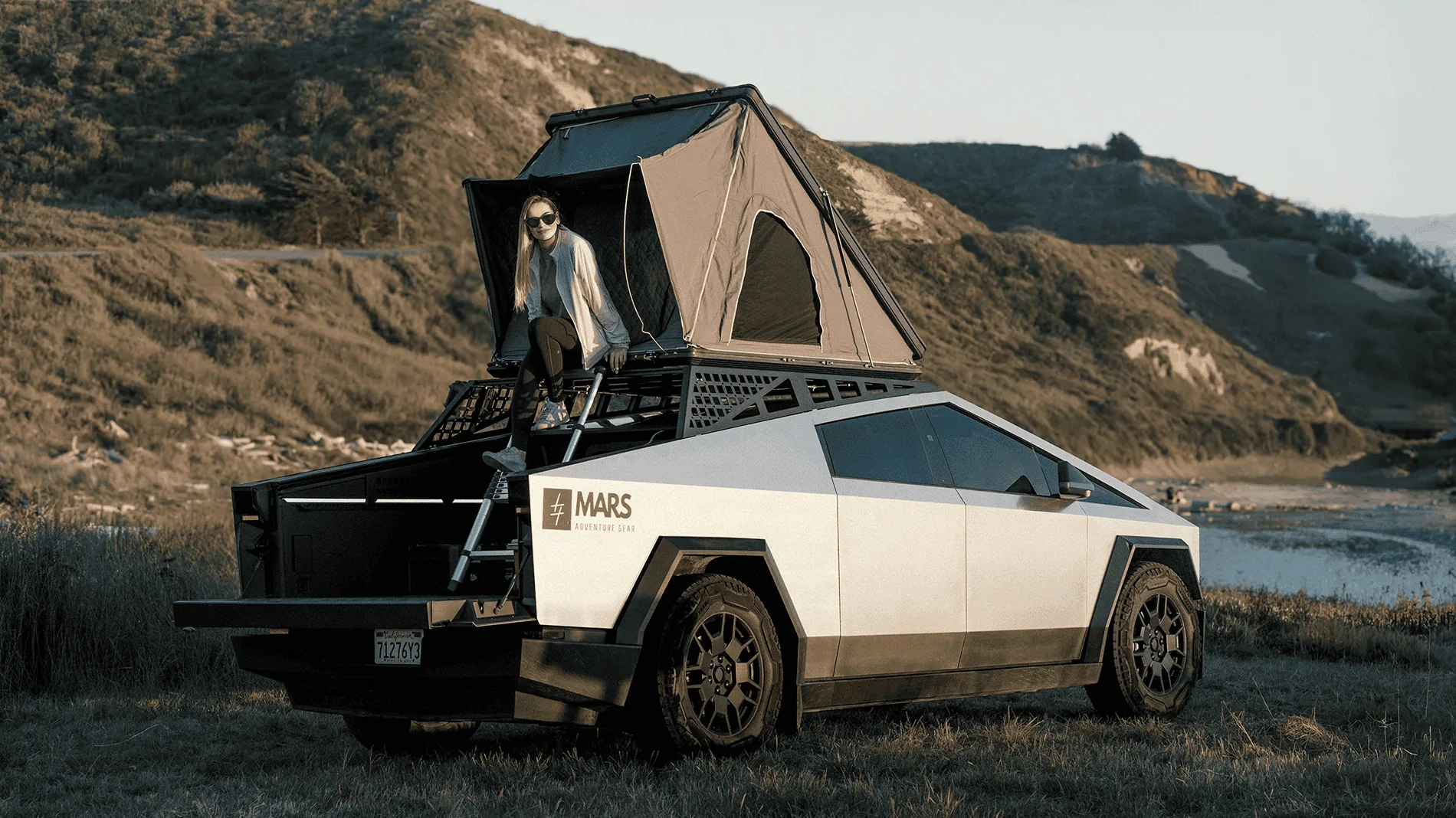 Tesla Cybertruck Introducing the Cyberlanding Kit with Easy Truck Bed Access: Mars Expedition Rack System 1725379165280-oq