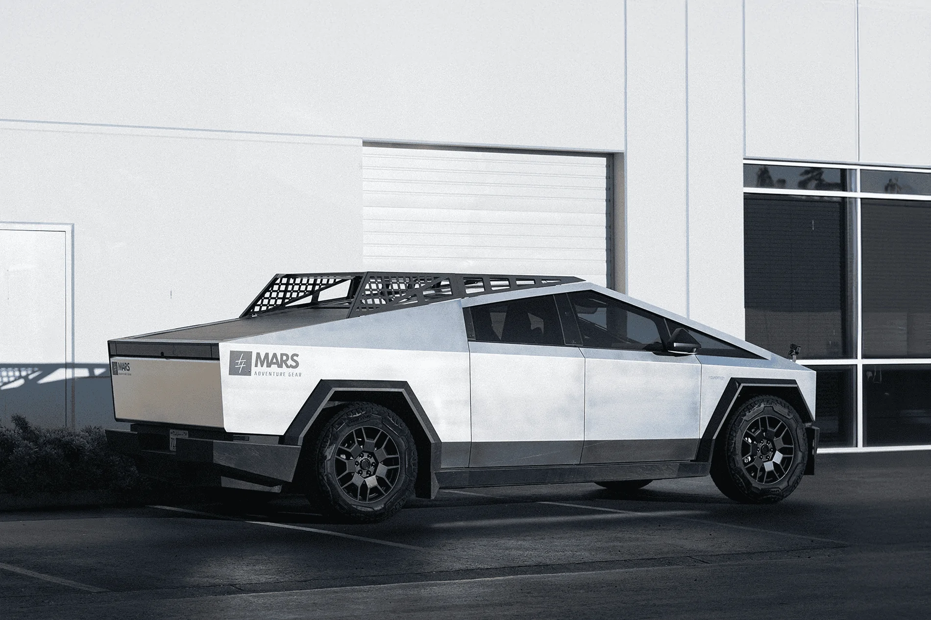 Tesla Cybertruck Introducing the Cyberlanding Kit with Easy Truck Bed Access: Mars Expedition Rack System 1725379264636-bl