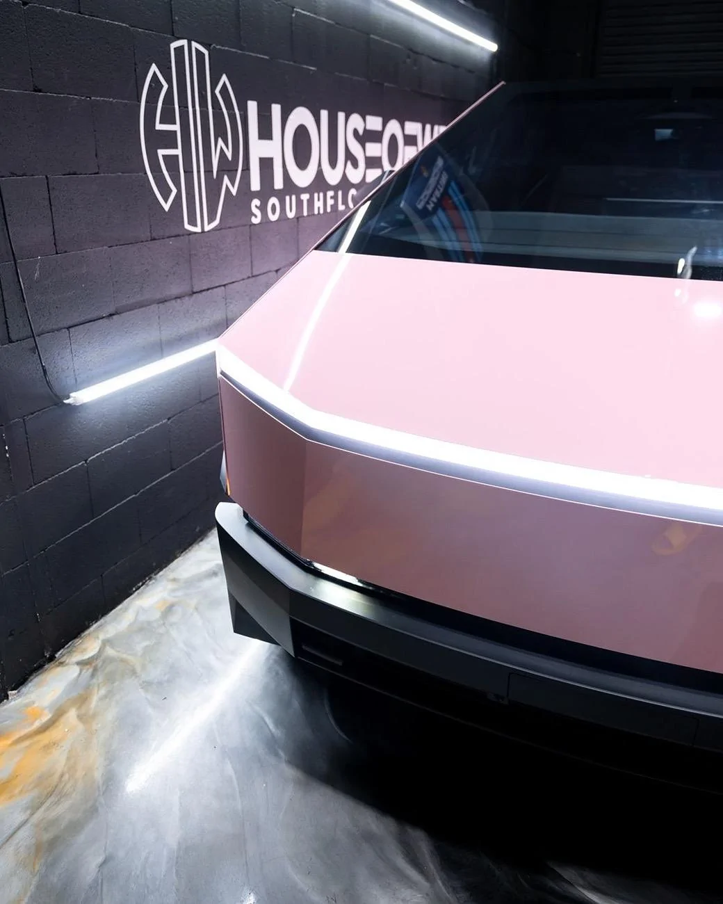 Tesla Cybertruck (PURE PPF) Love Pink Colored Paint Protection Film wrapped by HouseofWrapz 🎀 456581112_2544649429061243_4448908342263297595_n