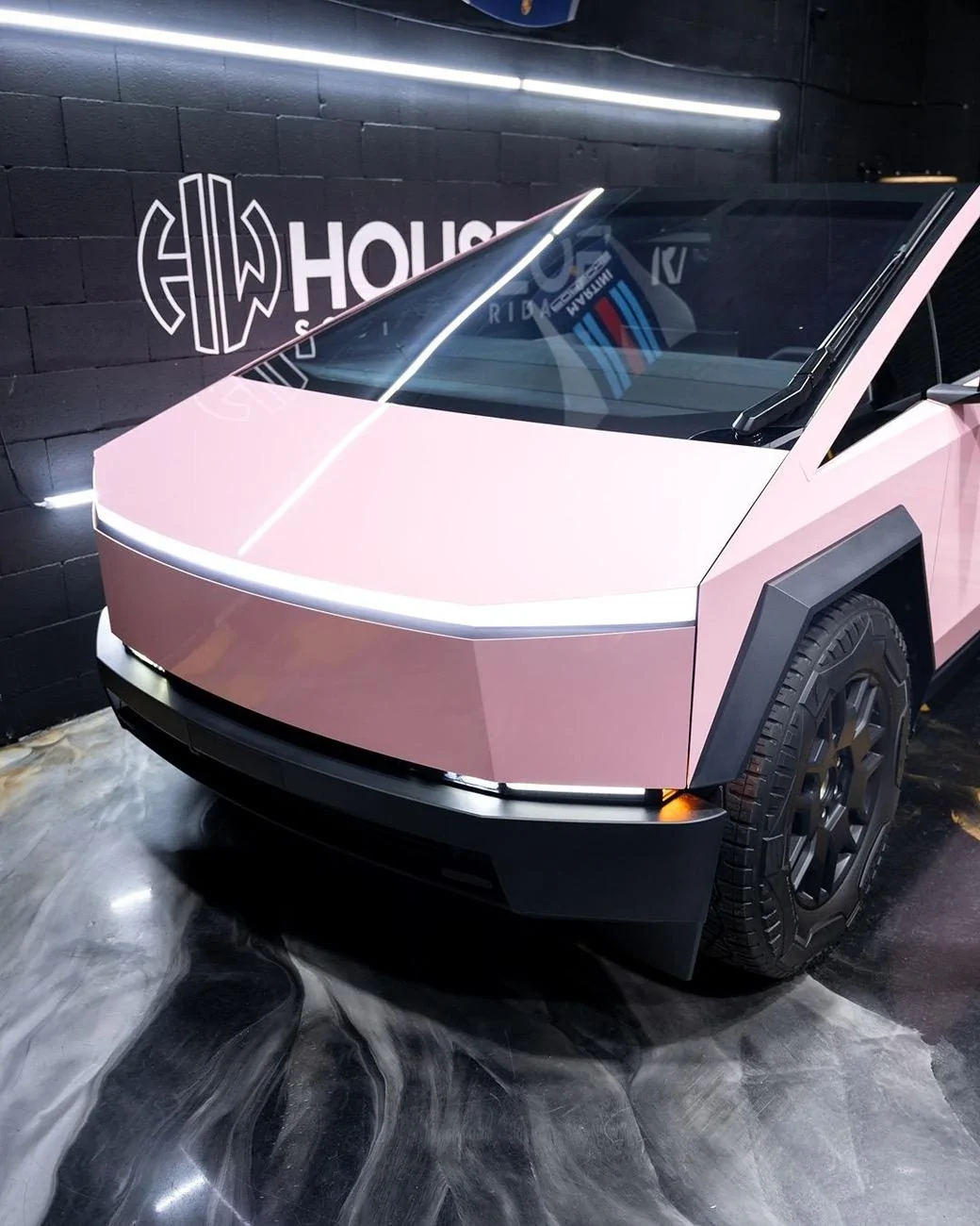Tesla Cybertruck (PURE PPF) Love Pink Colored Paint Protection Film wrapped by HouseofWrapz 🎀 457024522_480857588040833_894698425772965630_n