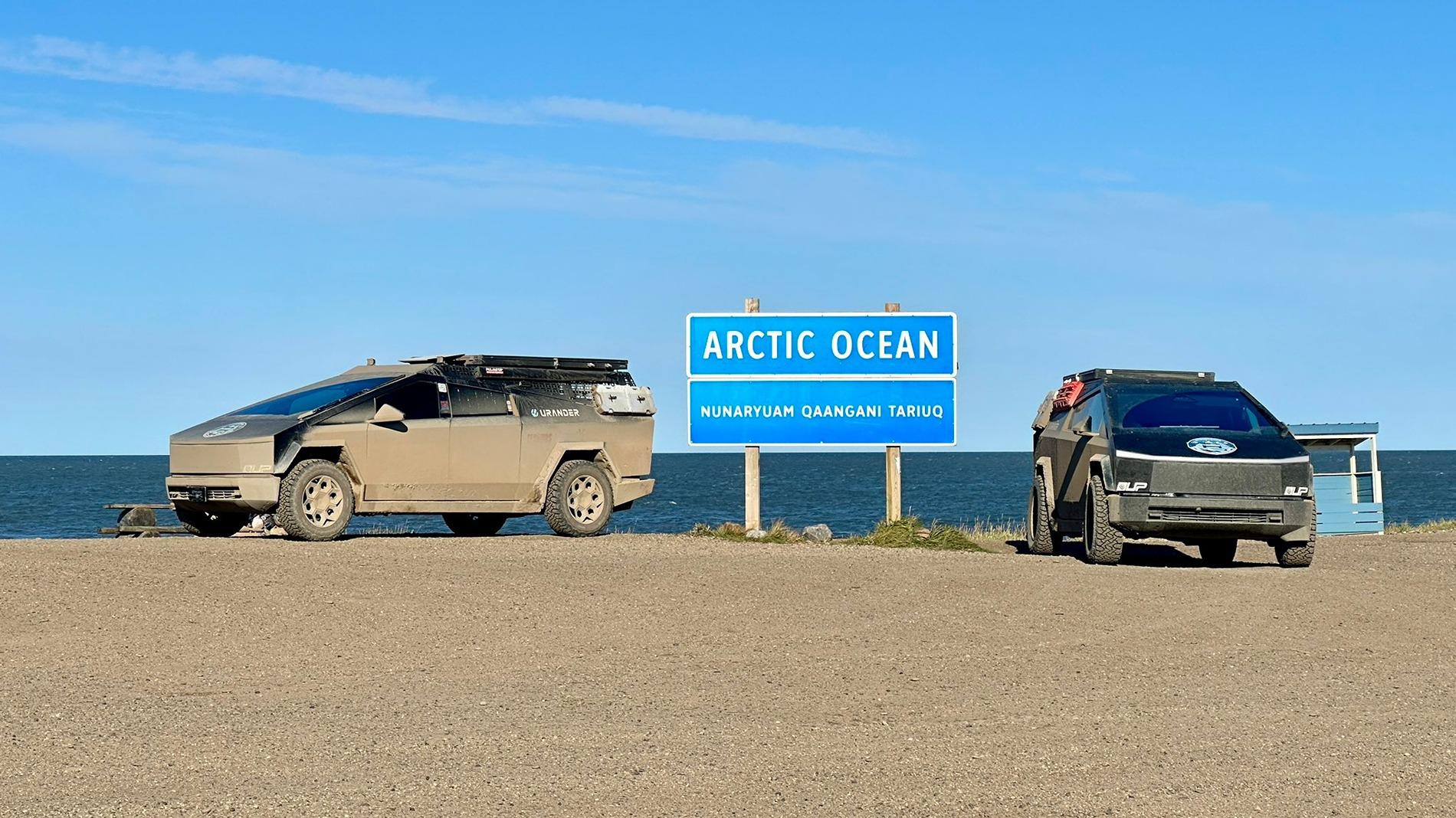 Tesla Cybertruck Two Cybertrucks Complete Journey to the Arctic Ocean! 1
