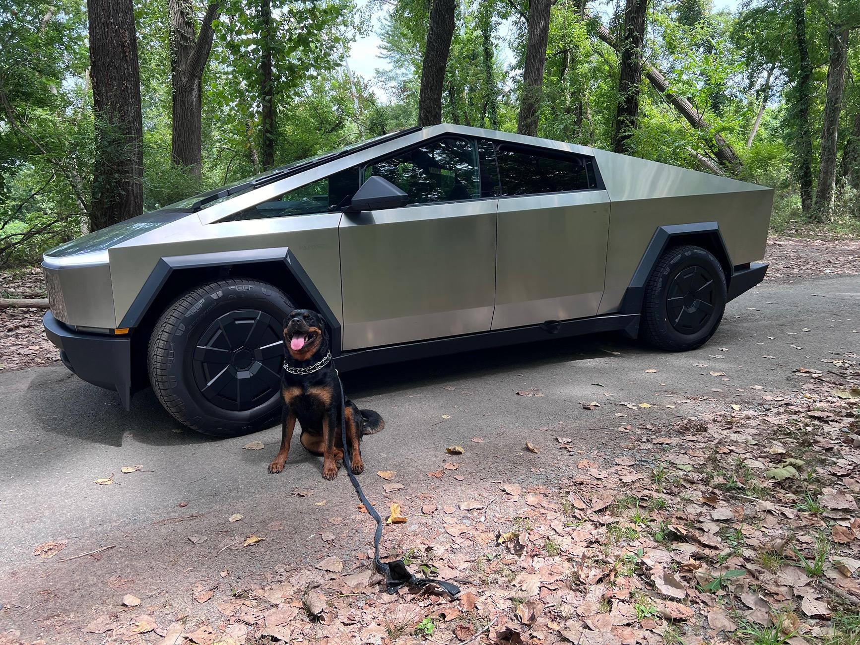 Tesla Cybertruck Tactical Grey + All-Season Tire Cyberbeast delivered. IMG_0828