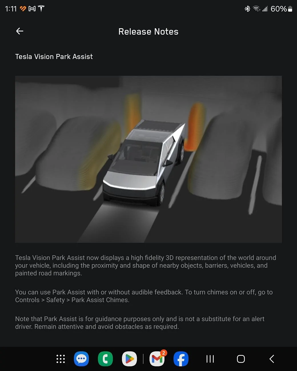 Tesla Cybertruck Autopark release this weekend for Cybertruck Screenshot_20240904_011152_Tesla