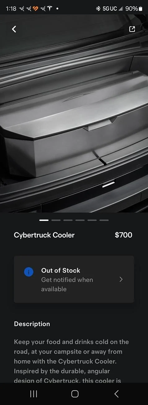 Tesla Cybertruck CyberCooler Back in Stock!! Screenshot_20240904_131854_Tesla