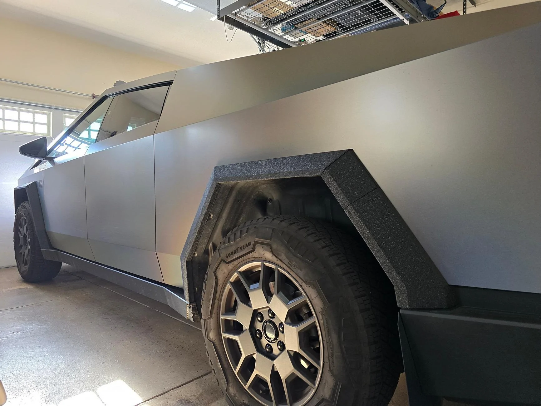 Tesla Cybertruck Vvivid Indestructible wrap for scratched trims - installed photos & experience Image_20240904171926