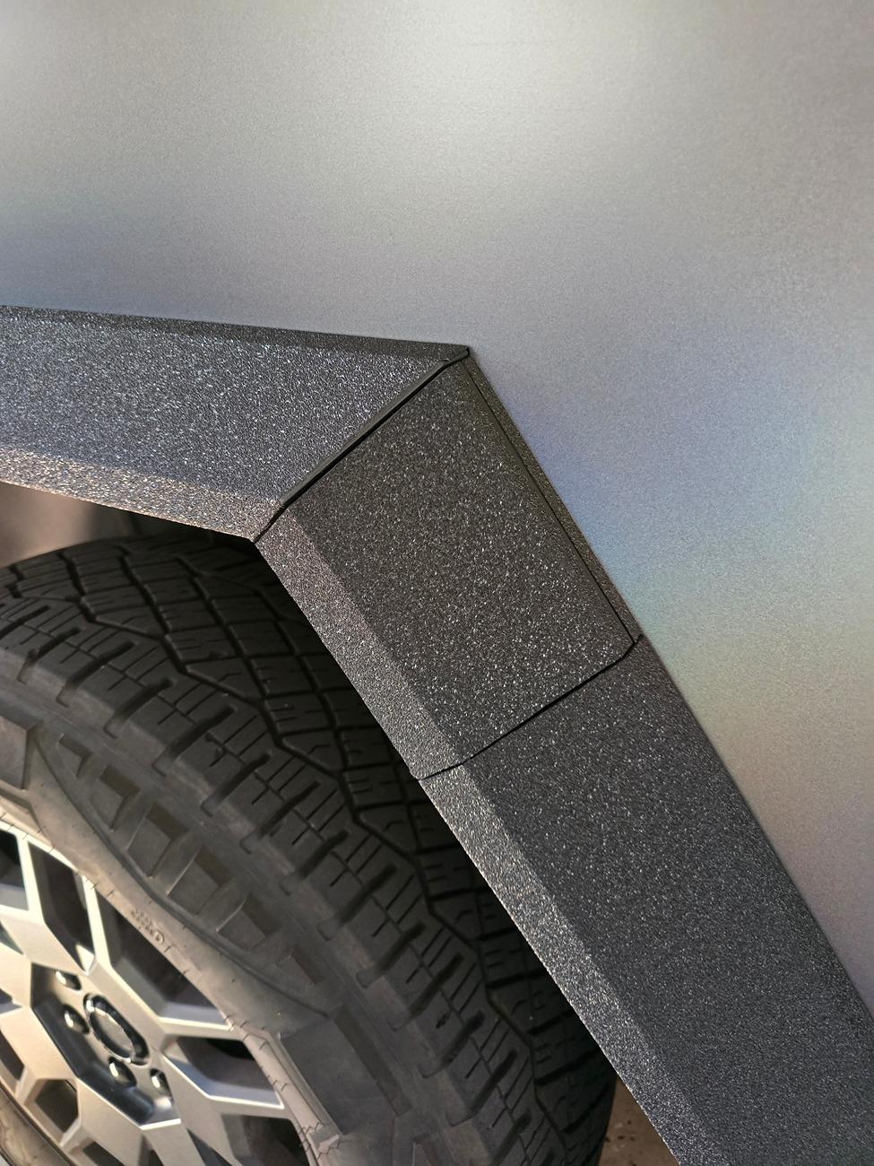 Tesla Cybertruck Vvivid Indestructible wrap for scratched trims - installed photos & experience Image_20240904171943