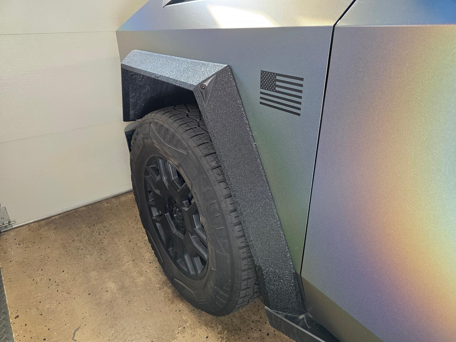 Tesla Cybertruck Vvivid Indestructible wrap for scratched trims - installed photos & experience Image_20240904172001