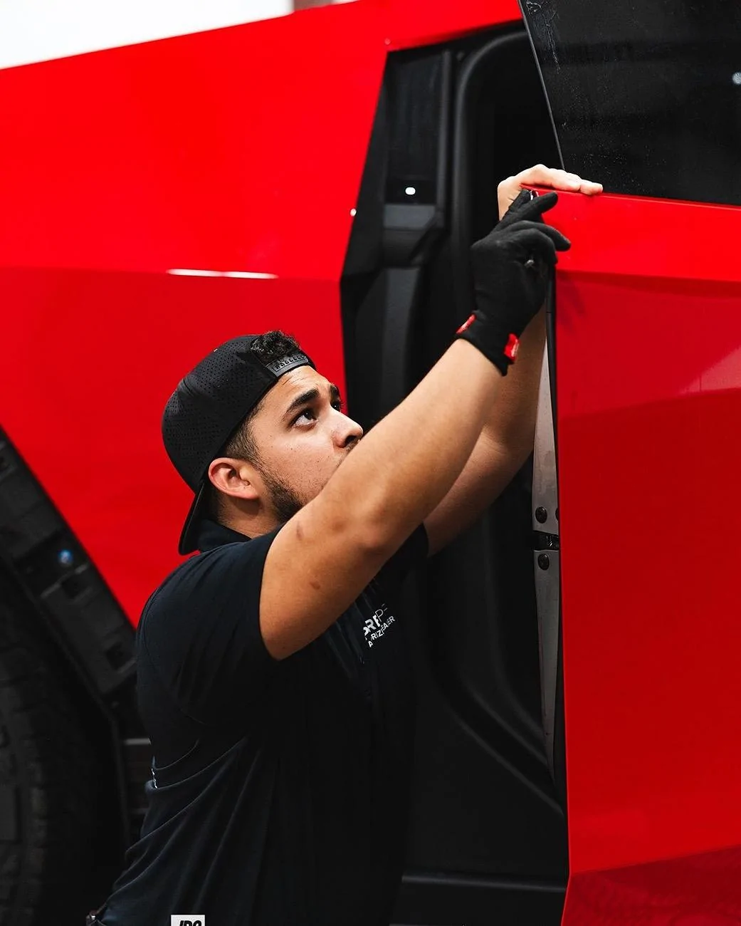 Tesla Cybertruck RED Vinyl Wrap & PPF Cybertruck -- Photos & Videos 457330464_18366689332129195_5297752755745379158_n