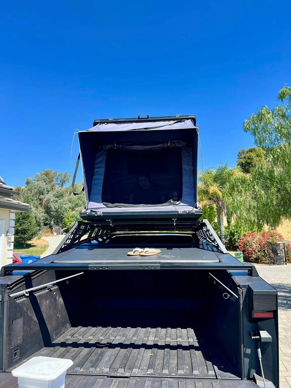 Tesla Cybertruck Introducing the Cyberlanding Kit with Easy Truck Bed Access: Mars Expedition Rack System 458385310_10226479333151493_5958664602959741720_n