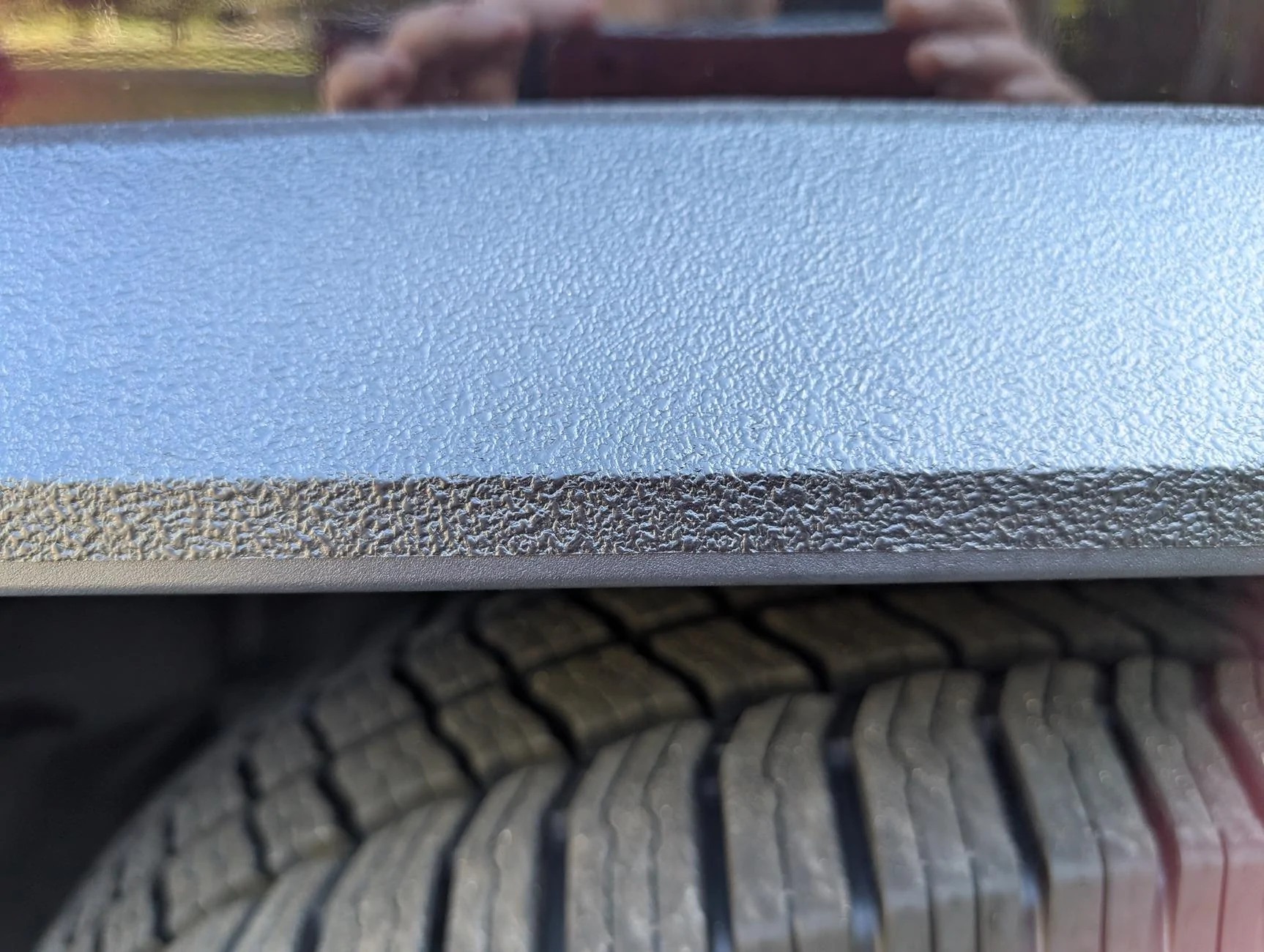 Tesla Cybertruck Vvivid Indestructible wrap for scratched trims - installed photos & experience PXL_20240903_211042210