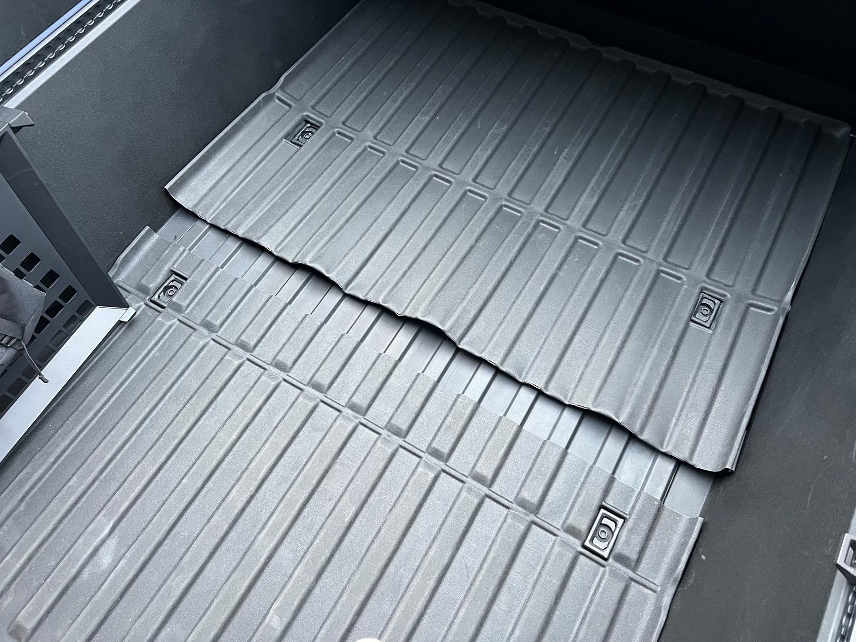 Tesla Cybertruck Protip: Solution to install the under designed and misaligned Vault Cargo Divider! IMG_1509