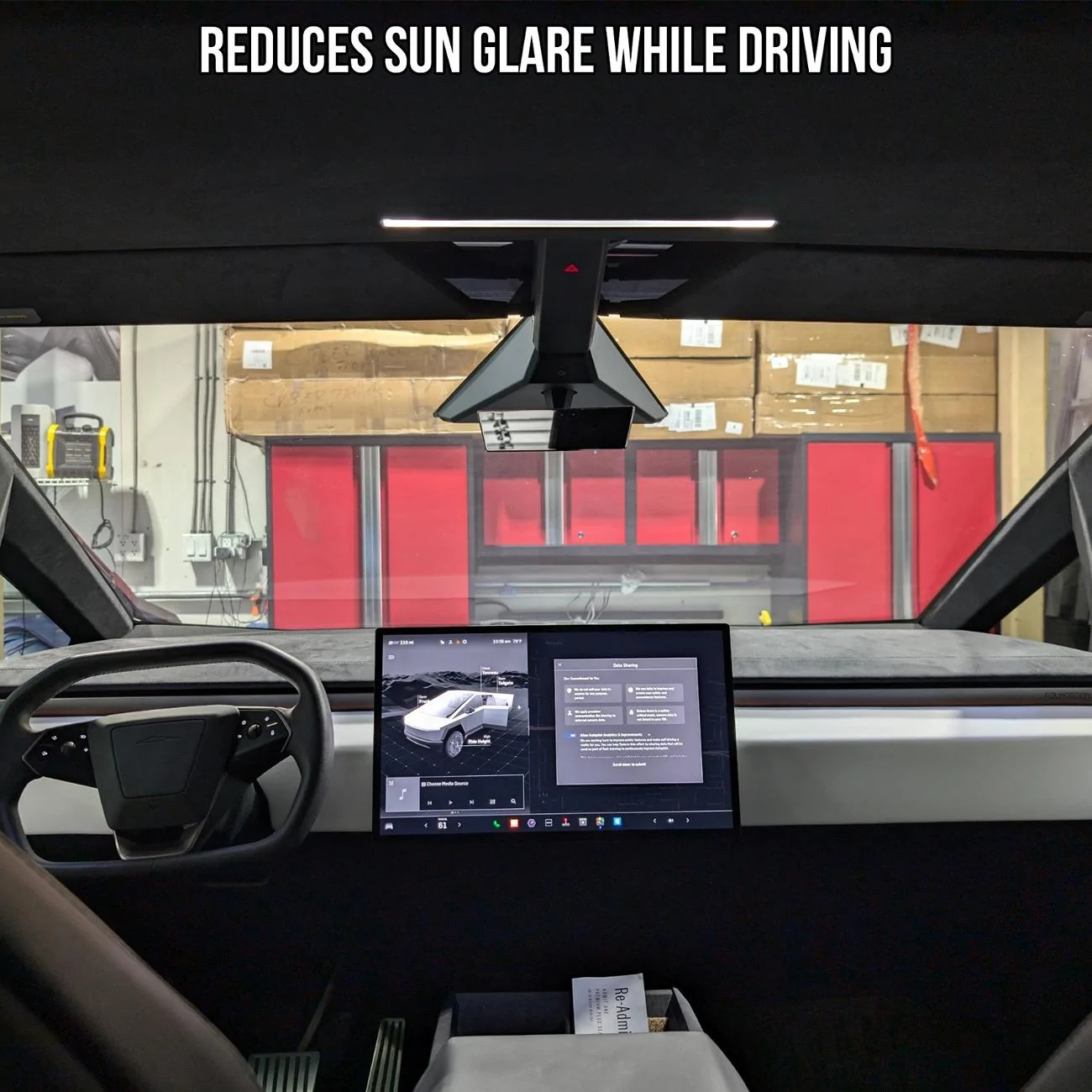 Tesla Cybertruck 🌟DIY Windshield Sun Visor Banner Kit - Look COOL while Shielding your EYES🚗 TESLA cybertruck sunshade front windshield banner paint protection film glass sun cover stick