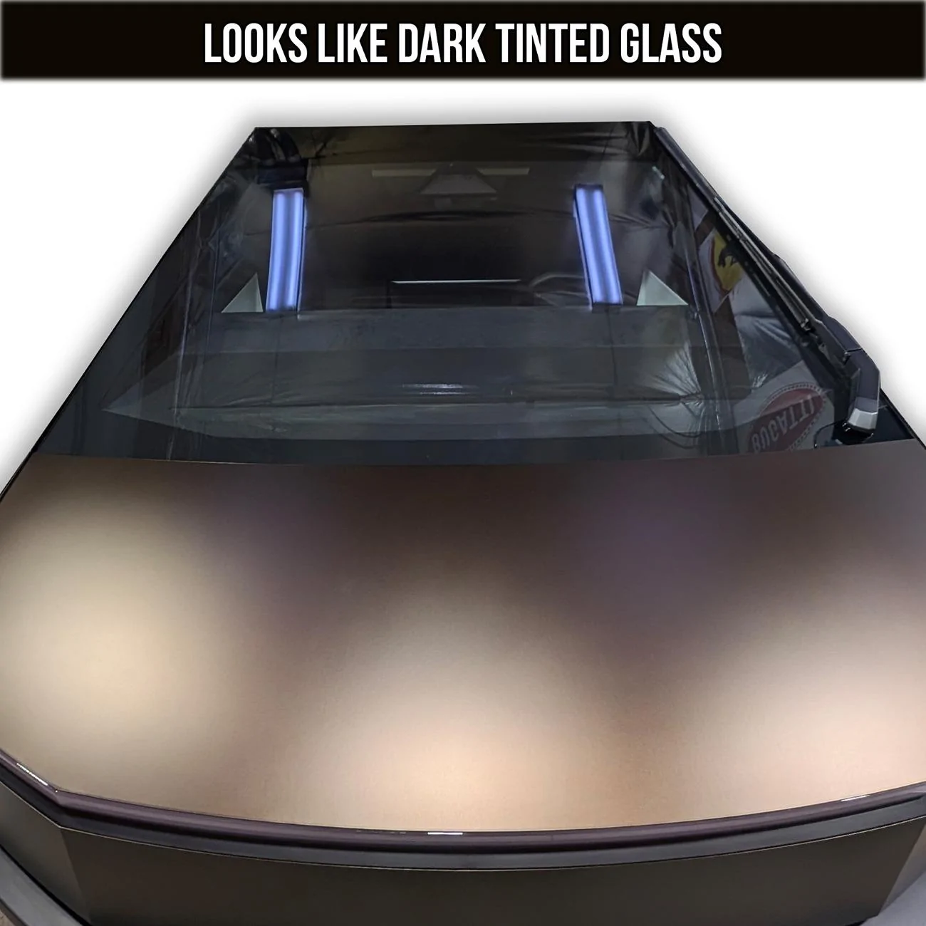 Tesla Cybertruck 🌟DIY Windshield Sun Visor Banner Kit - Look COOL while Shielding your EYES🚗 TESLA cybertruck sunshade front windshield banner paint protection film glass sun cover stick